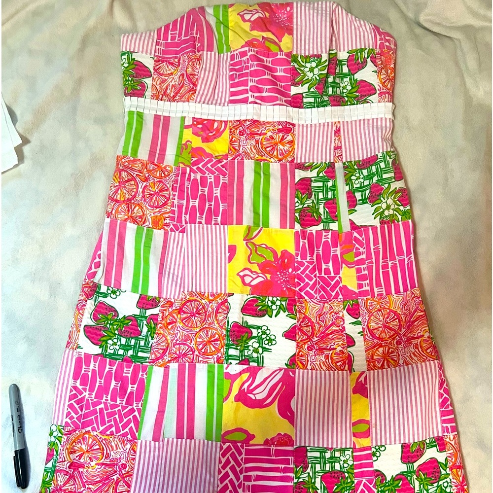Lilly Pulitzer strapless dress